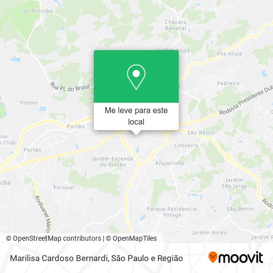Marilisa Cardoso Bernardi mapa