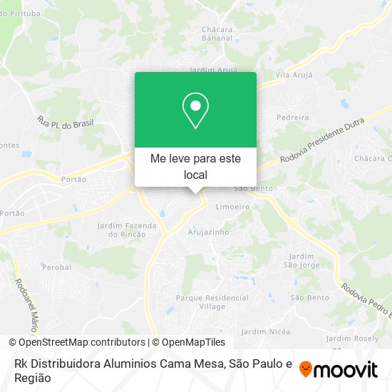 Rk Distribuidora Aluminios Cama Mesa mapa