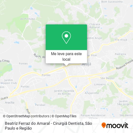Beatriz Ferraz do Amaral - Cirurgiã Dentista mapa