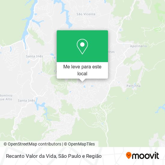 Recanto Valor da Vida mapa