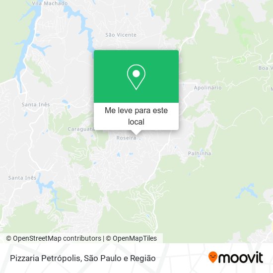 Pizzaria Petrópolis mapa