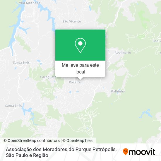 Associação dos Moradores do Parque Petrópolis mapa