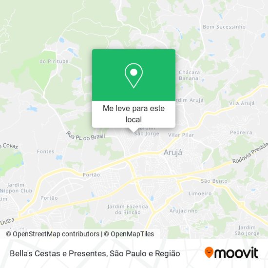 Bella's Cestas e Presentes mapa
