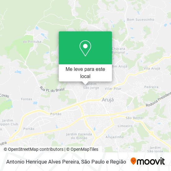 Antonio Henrique Alves Pereira mapa