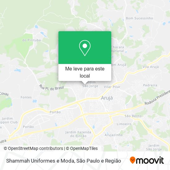 Shammah Uniformes e Moda mapa