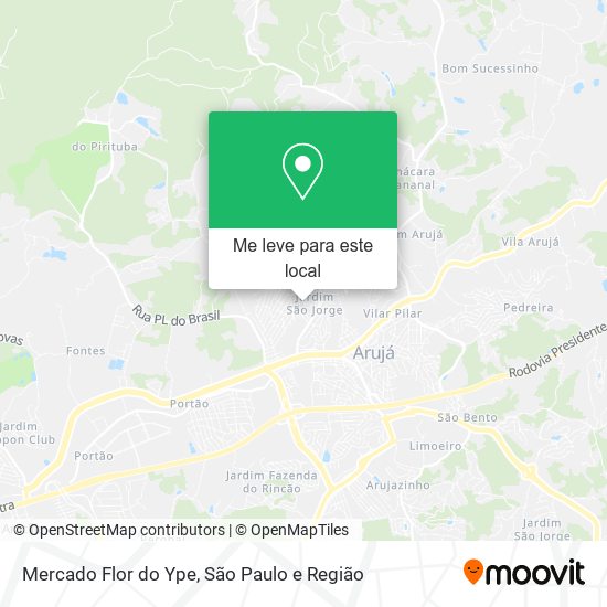 Mercado Flor do Ype mapa