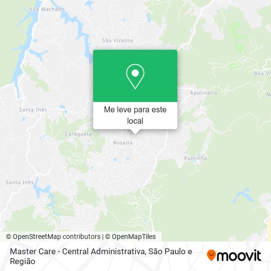 Master Care - Central Administrativa mapa