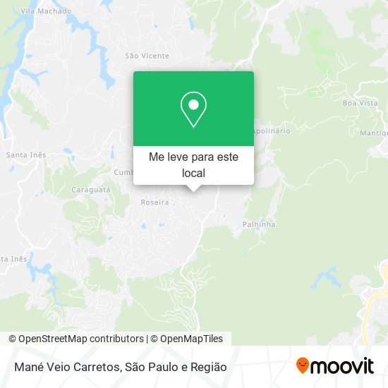 Mané Veio Carretos mapa