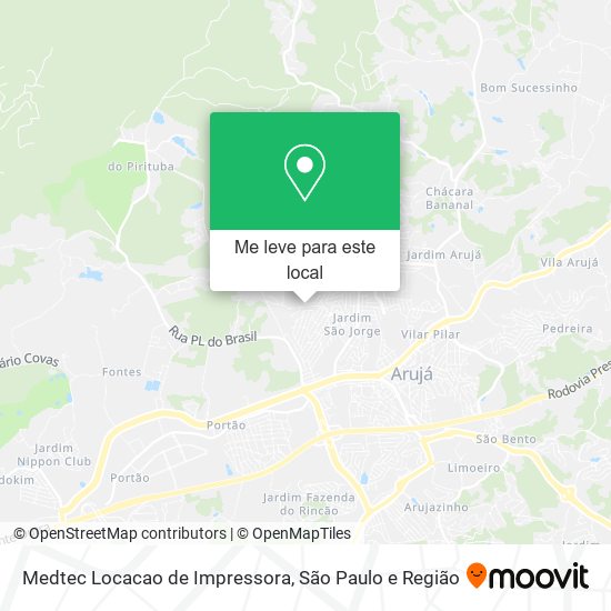 Medtec Locacao de Impressora mapa