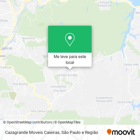 Cazagrande Moveis Caieiras mapa