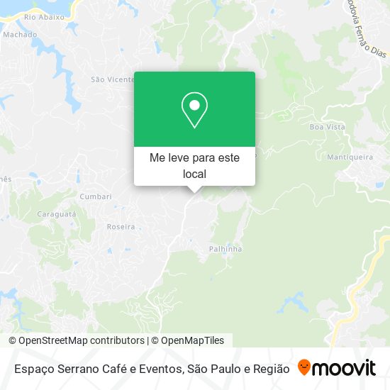 Espaço Serrano Café e Eventos mapa