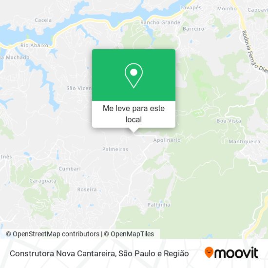 Construtora Nova Cantareira mapa
