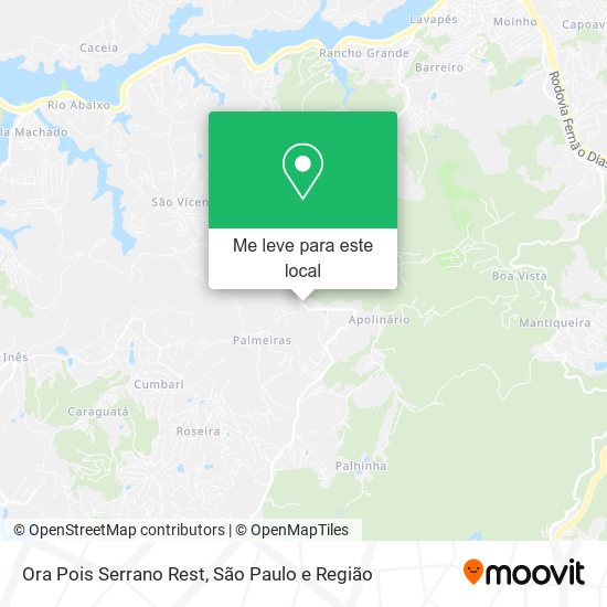 Ora Pois Serrano Rest mapa