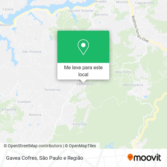 Gavea Cofres mapa