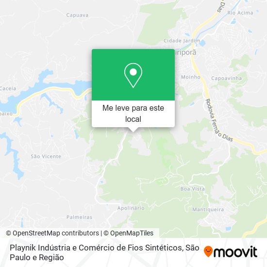 Playnik Indústria e Comércio de Fios Sintéticos mapa