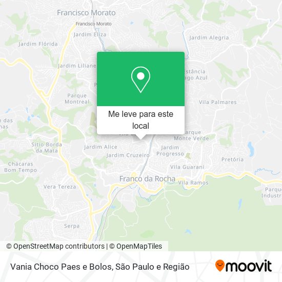 Vania Choco Paes e Bolos mapa
