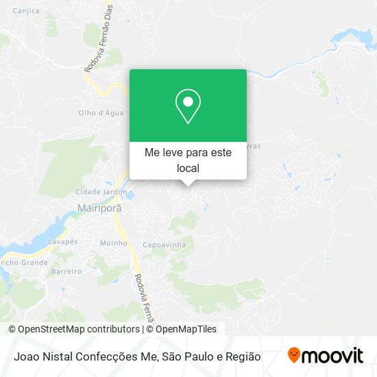 Joao Nistal Confecções Me mapa