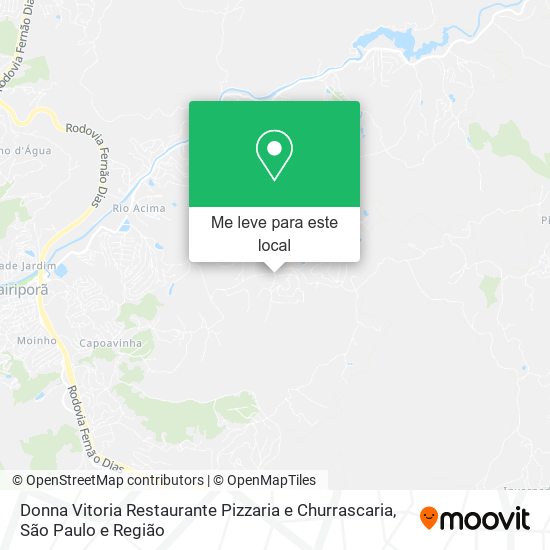 Donna Vitoria Restaurante Pizzaria e Churrascaria mapa