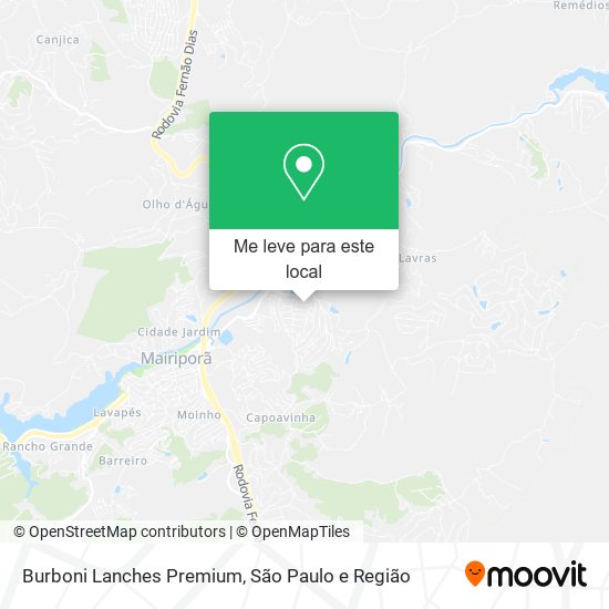 Burboni Lanches Premium mapa