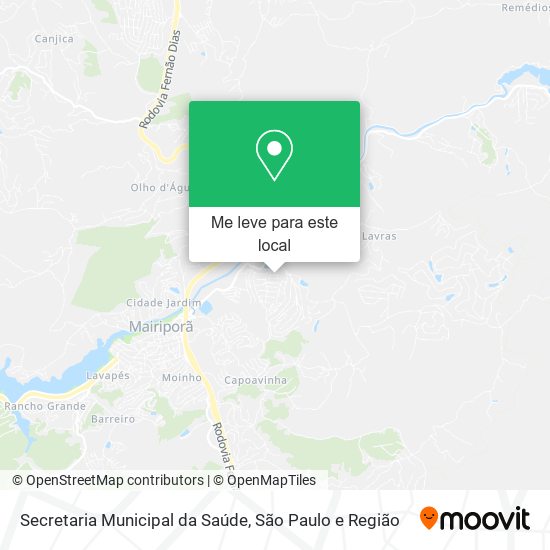 Secretaria Municipal da Saúde mapa