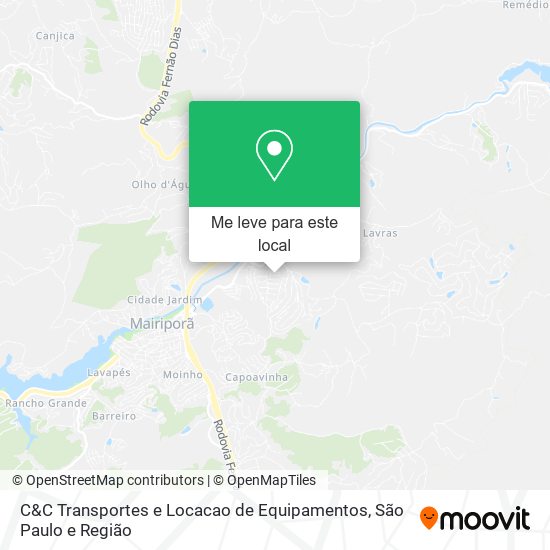 C&C Transportes e Locacao de Equipamentos mapa