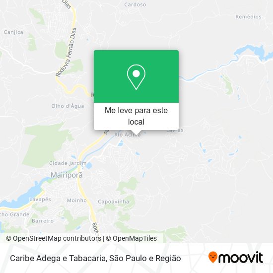 Caribe Adega e Tabacaria mapa