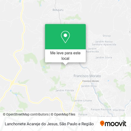 Lanchonete Acareje do Jesus mapa