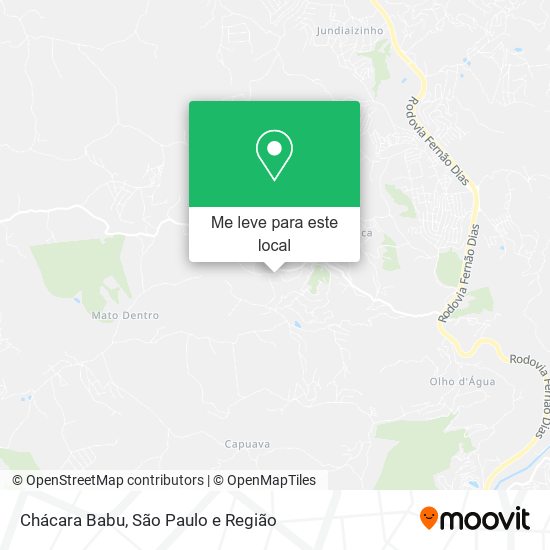 Chácara Babu mapa