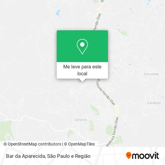 Bar da Aparecida mapa