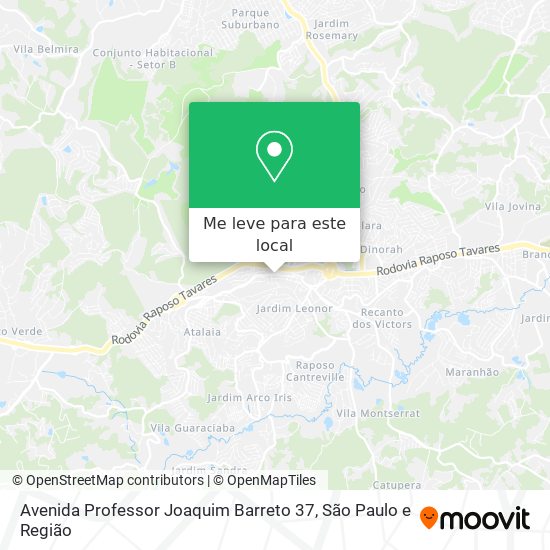 Avenida Professor Joaquim Barreto 37 mapa