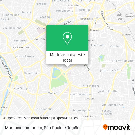 Marquise Ibirapuera mapa