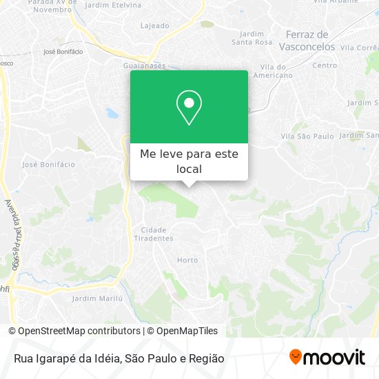 Rua Igarapé da Idéia mapa