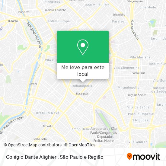 Colégio Dante Alighieri mapa