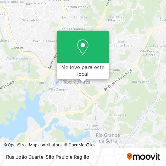 Rua João Duarte mapa