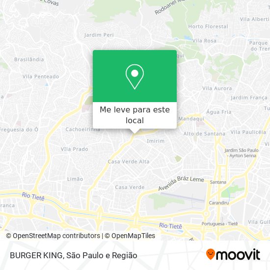 BURGER KING mapa