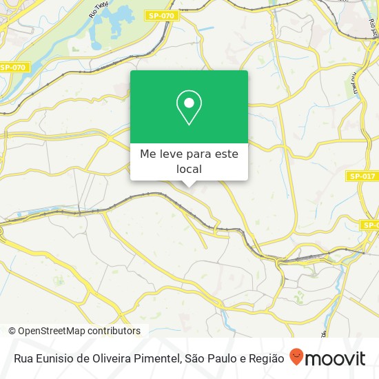 Rua Eunisio de Oliveira Pimentel mapa