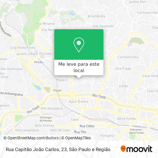 Rua Capitão João Carlos, 23 mapa