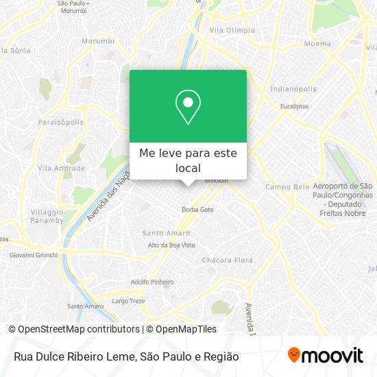 Rua Dulce Ribeiro Leme mapa