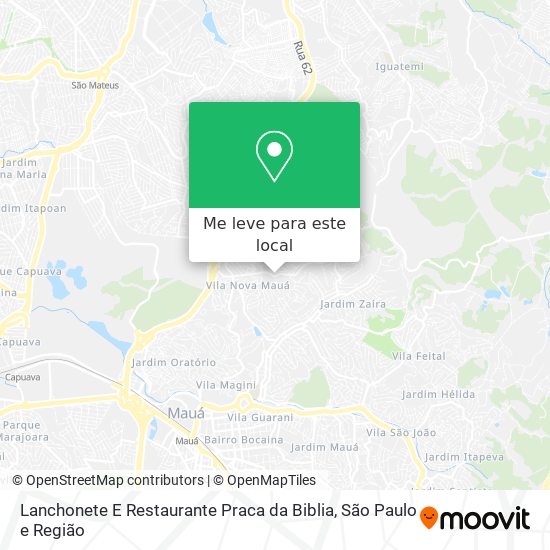 Lanchonete E Restaurante Praca da Biblia mapa