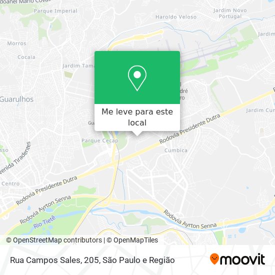 Rua Campos Sales, 205 mapa