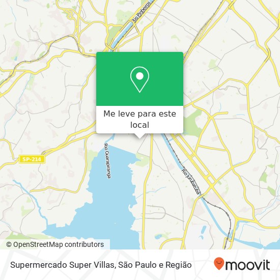 Supermercado Super Villas mapa