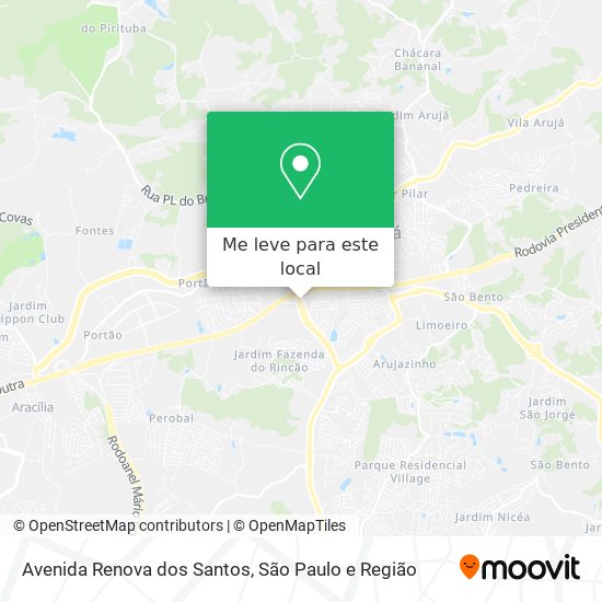 Avenida Renova dos Santos mapa