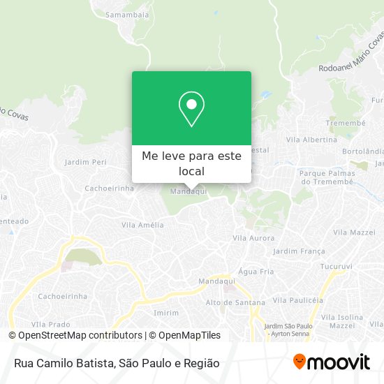Rua Camilo Batista mapa