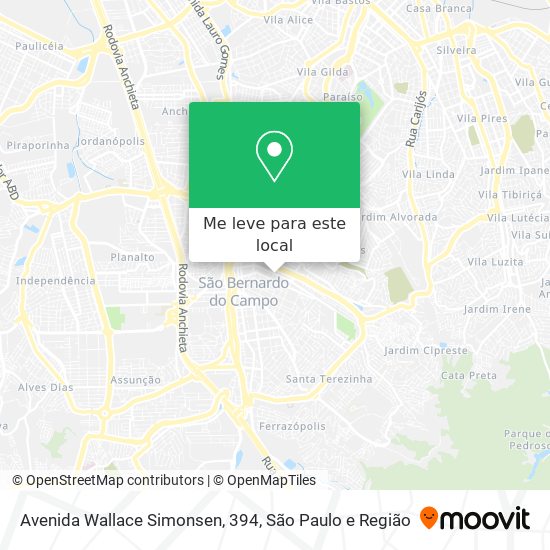 Avenida Wallace Simonsen, 394 mapa