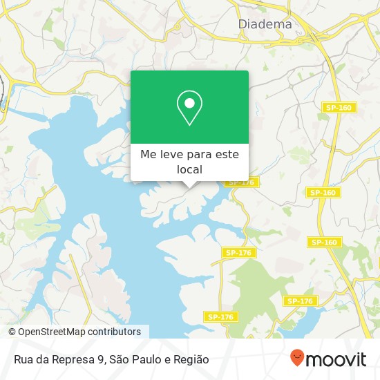 Rua da Represa 9 mapa