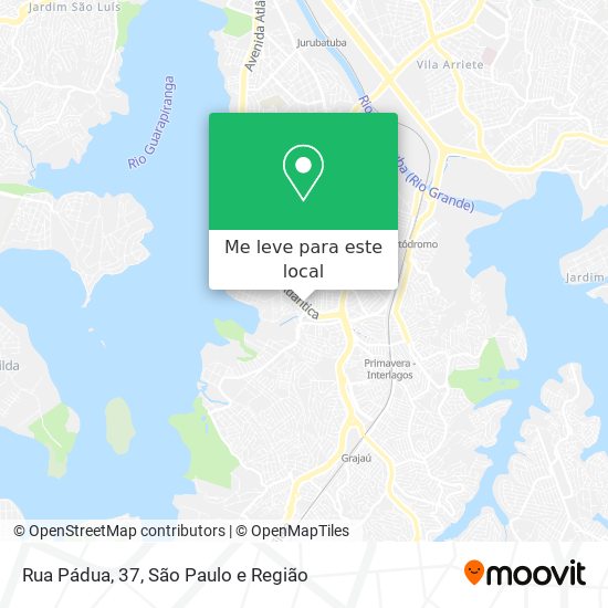 Rua Pádua, 37 mapa