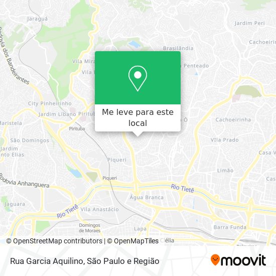 Rua Garcia Aquilino mapa