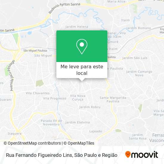 Rua Fernando Figueiredo Lins mapa