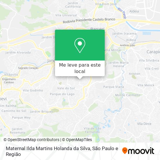 Maternal Ilda Martins Holanda da Silva mapa