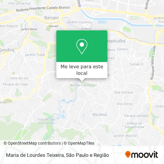 Maria de Lourdes Teixeira mapa